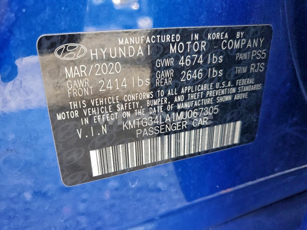 Photo 12 of 2021 GENESIS G70 ELITE (VIN KMTG34LA1MU067305)