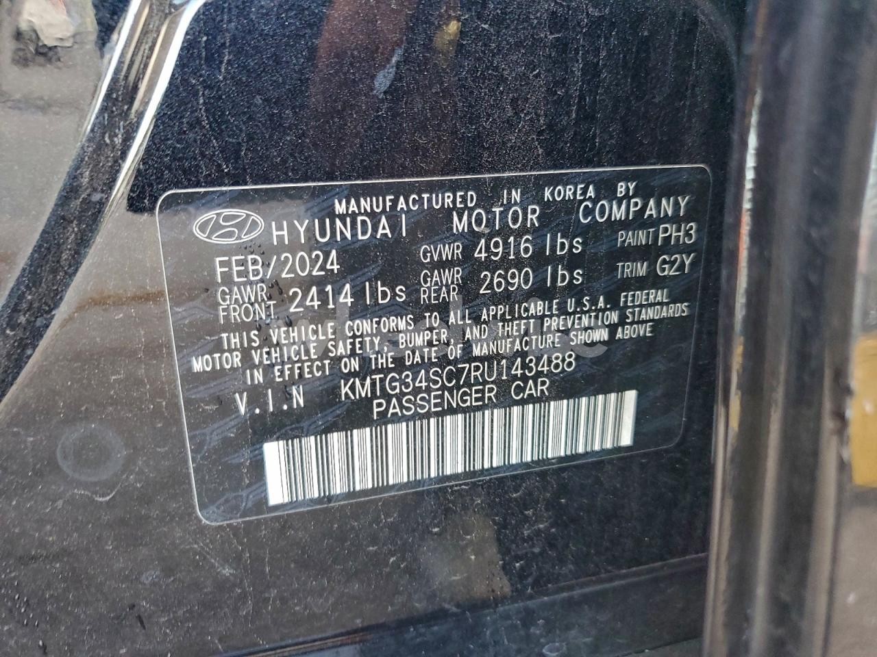 Photo 12 of 2024 GENESIS G70 BASE (VIN KMTG34SC7RU143488)