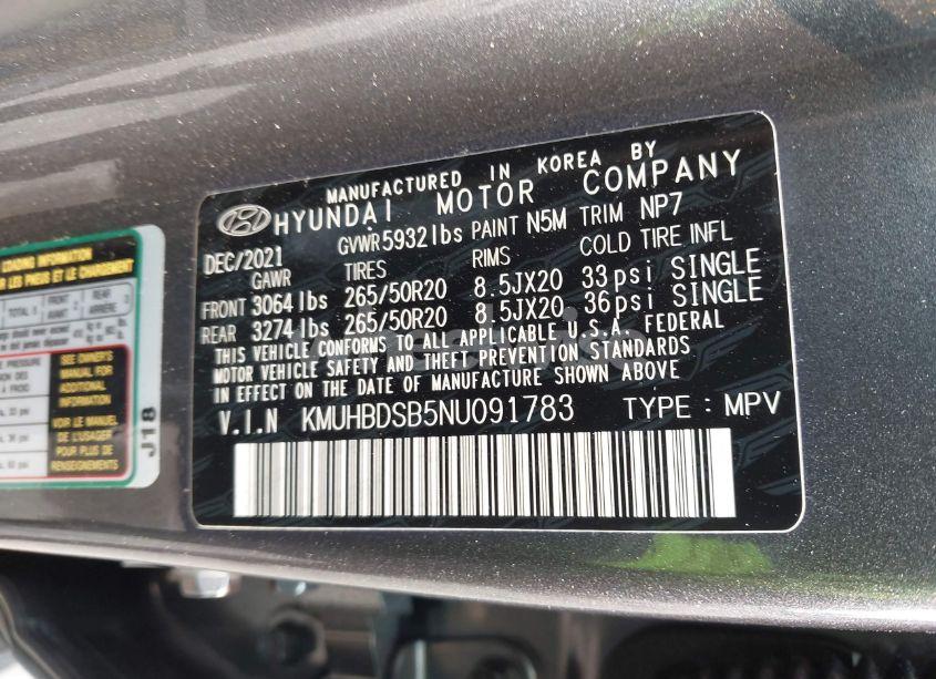 Photo 9 of 2022 Genesis Gv80 2.5T AWD (VIN KMUHBDSB5NU091783)