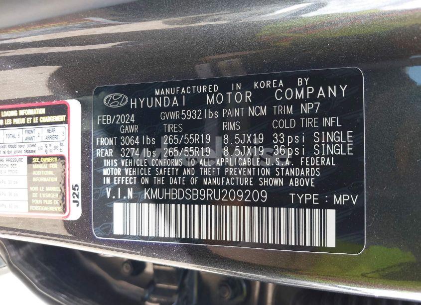 Photo 9 of 2024 Genesis Gv80 2.5T AWD (VIN KMUHBDSB9RU209209)