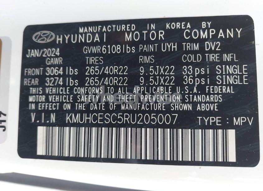 Photo 9 of 2024 Genesis Gv80 3.5T AWD (VIN KMUHCESC5RU205007)