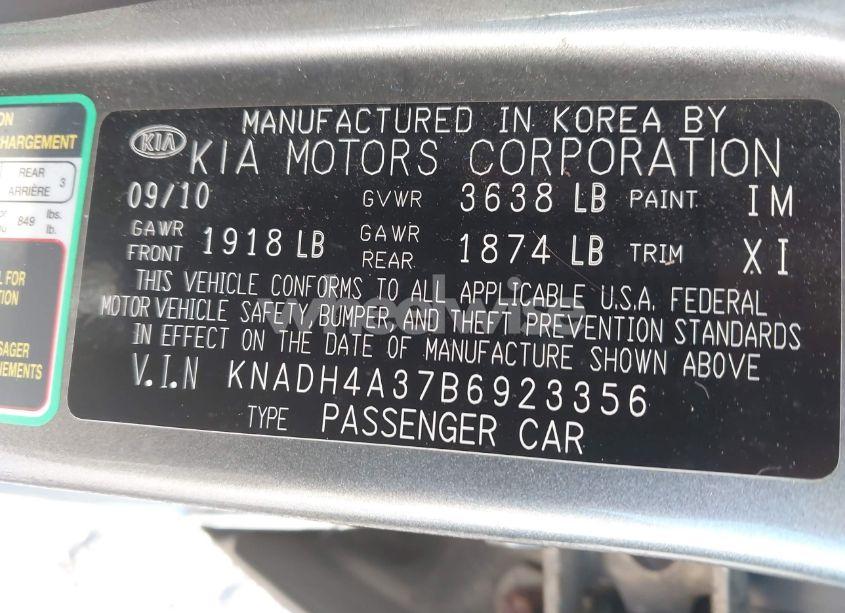 Photo 9 of 2011 Kia Rio LX (VIN KNADH4A37B6923356)