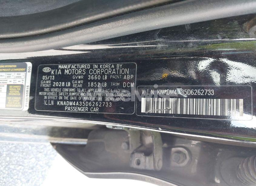 Photo 9 of 2013 Kia Rio LX (VIN KNADM4A35D6262733)