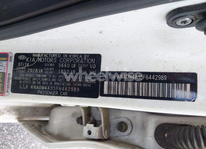 Photo 9 of 2015 Kia Rio LX (VIN KNADM4A35F6442989)