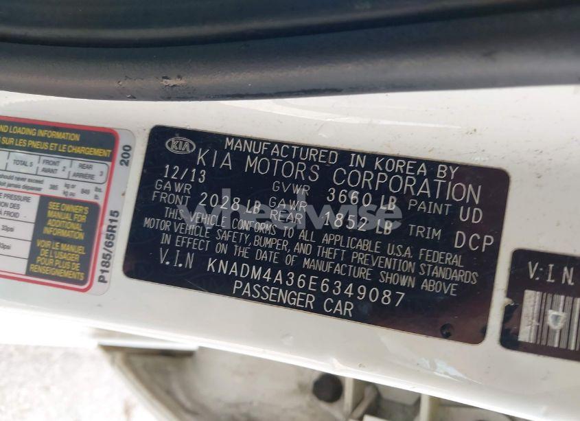 Photo 9 of 2014 Kia Rio LX (VIN KNADM4A36E6349087)