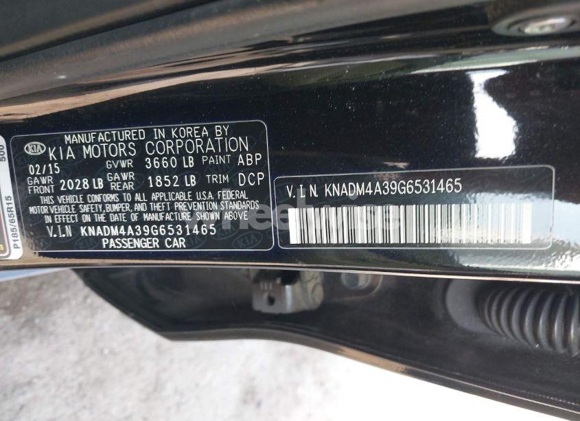 Photo 9 of 2016 Kia Rio LX (VIN KNADM4A39G6531465)