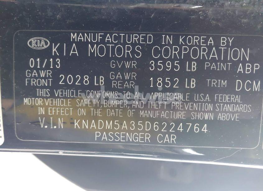 Photo 9 of 2013 Kia Rio LX (VIN KNADM5A35D6224764)