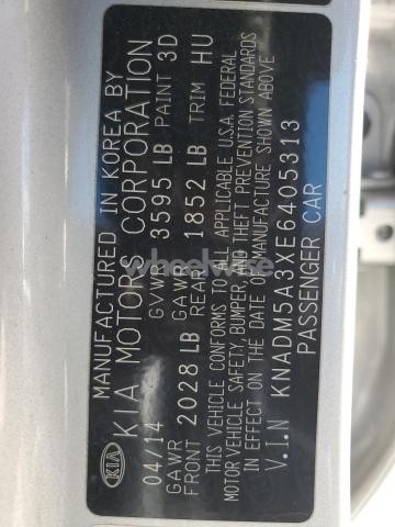 Photo 5 of 2014 KIA RIO LX (VIN KNADM5A3XE6405313)