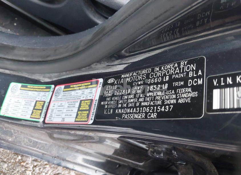 Photo 9 of 2013 Kia Rio EX (VIN KNADN4A31D6215437)