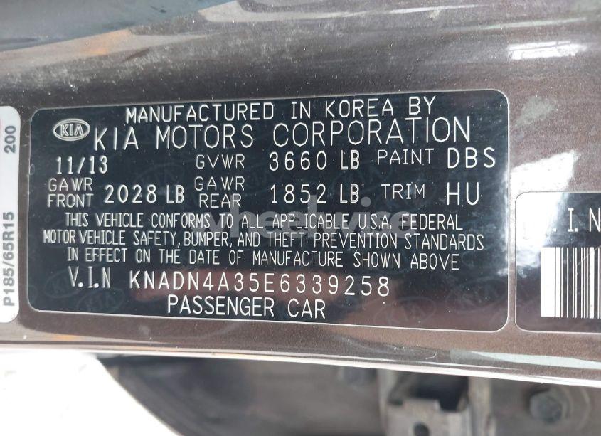 Photo 9 of 2014 Kia Rio EX (VIN KNADN4A35E6339258)