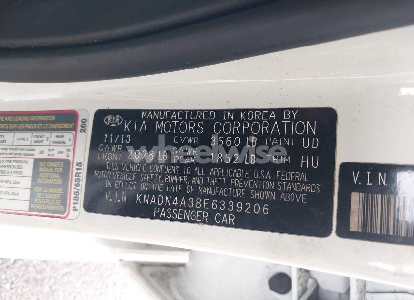 Photo 9 of 2014 Kia Rio EX (VIN KNADN4A38E6339206)