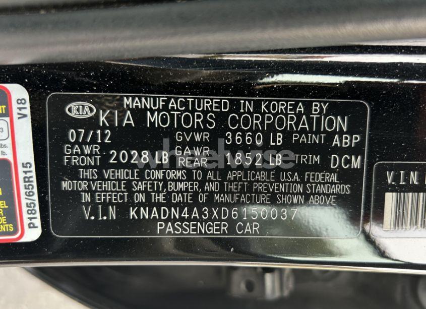 Photo 9 of 2013 Kia Rio EX (VIN KNADN4A3XD6150037)