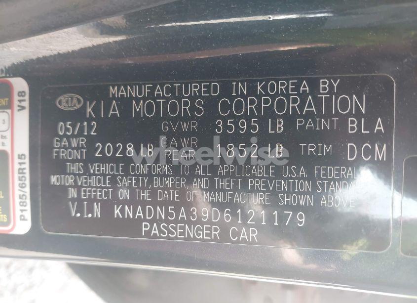 Photo 9 of 2013 Kia Rio EX (VIN KNADN5A39D6121179)