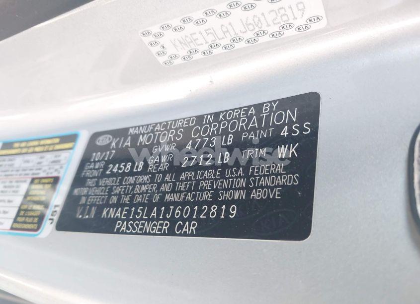 Photo 9 of 2018 Kia Stinger (VIN KNAE15LA1J6012819)