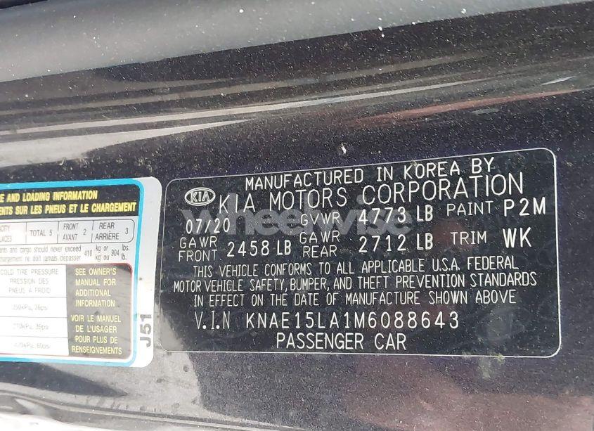 Photo 9 of 2021 Kia Stinger GT-LINE (VIN KNAE15LA1M6088643)