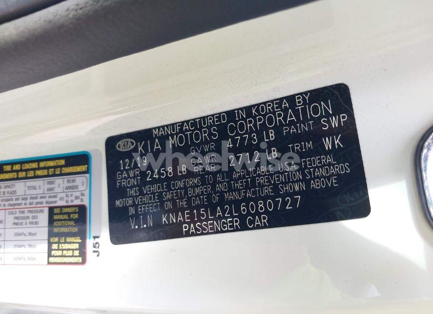 Photo 9 of 2020 Kia Stinger GT-LINE (VIN KNAE15LA2L6080727)