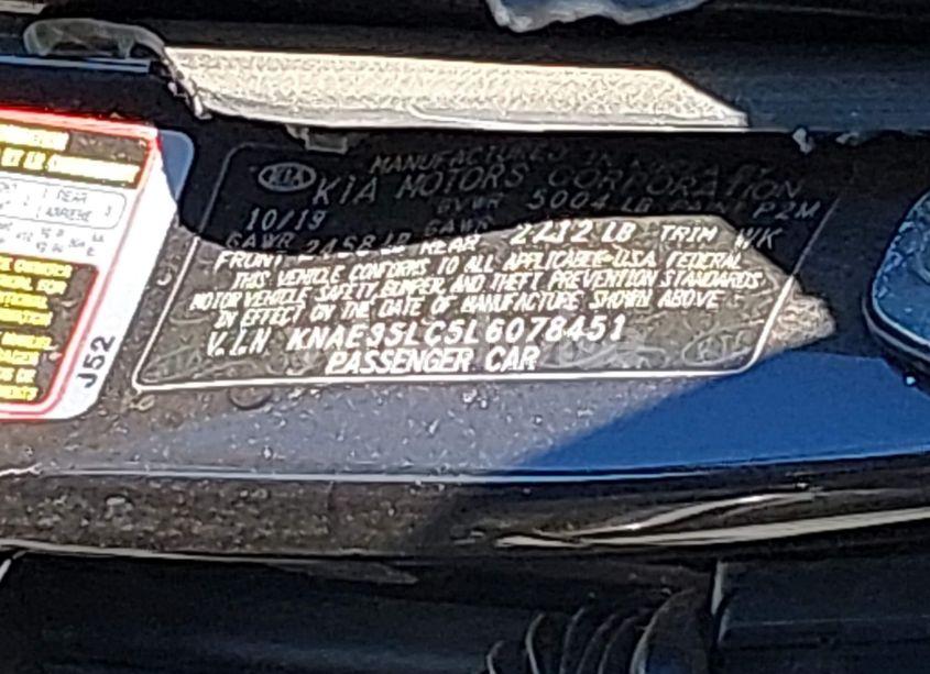 Photo 9 of 2020 Kia Stinger GT (VIN KNAE35LC5L6078451)