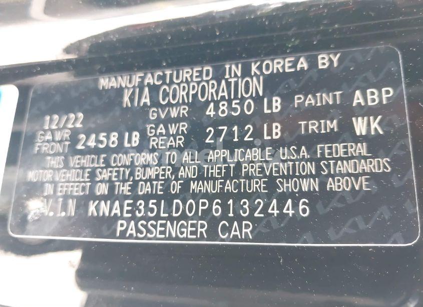 Photo 9 of 2023 Kia Stinger GT-LINE (VIN KNAE35LD0P6132446)