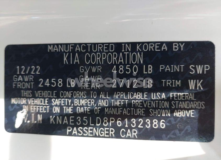 Photo 9 of 2023 Kia Stinger GT-LINE (VIN KNAE35LD8P6132386)