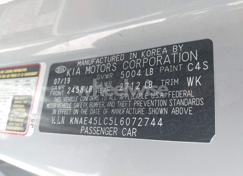 Photo 9 of 2020 Kia Stinger GT1 (VIN KNAE45LC5L6072744)