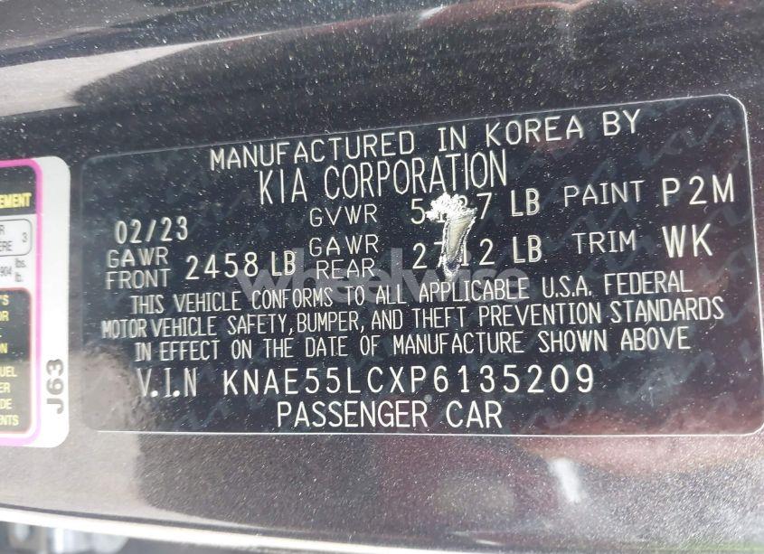 Photo 9 of 2023 Kia Stinger GT2 (VIN KNAE55LCXP6135209)