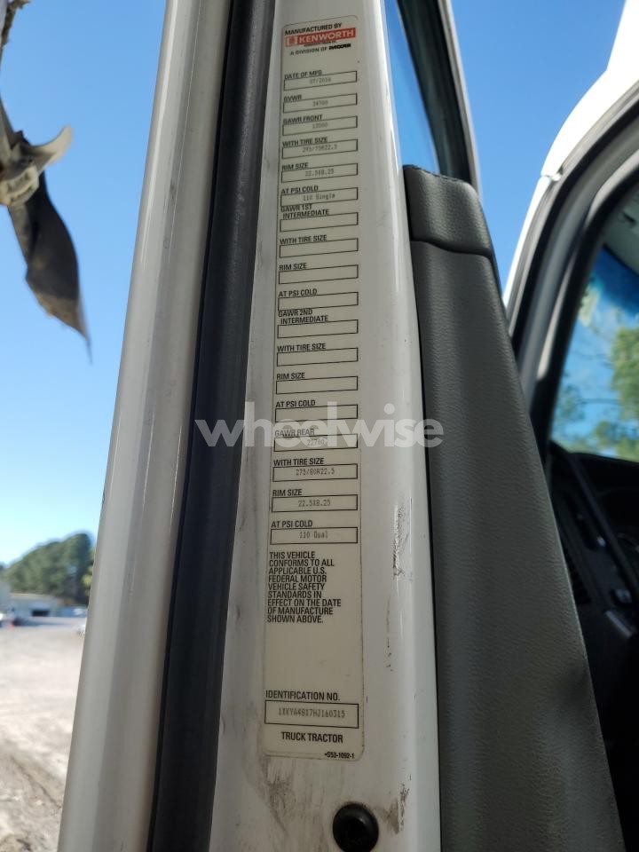 Photo 10 of 2017 KENWORTH T680 SEMI TRUCK (VIN KNAF45A70L5060470)