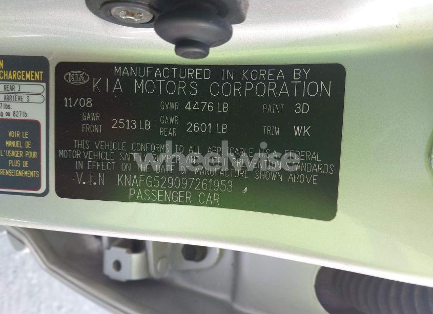 Photo 9 of 2009 Kia Rondo LX (VIN KNAFG529097261953)