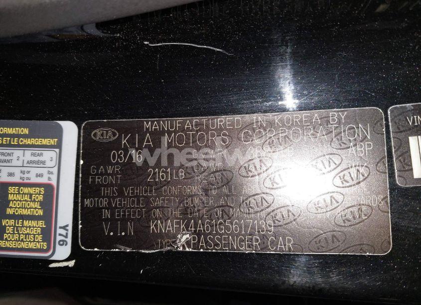 Photo 9 of 2016 Kia Forte LX (VIN KNAFK4A61G5617139)