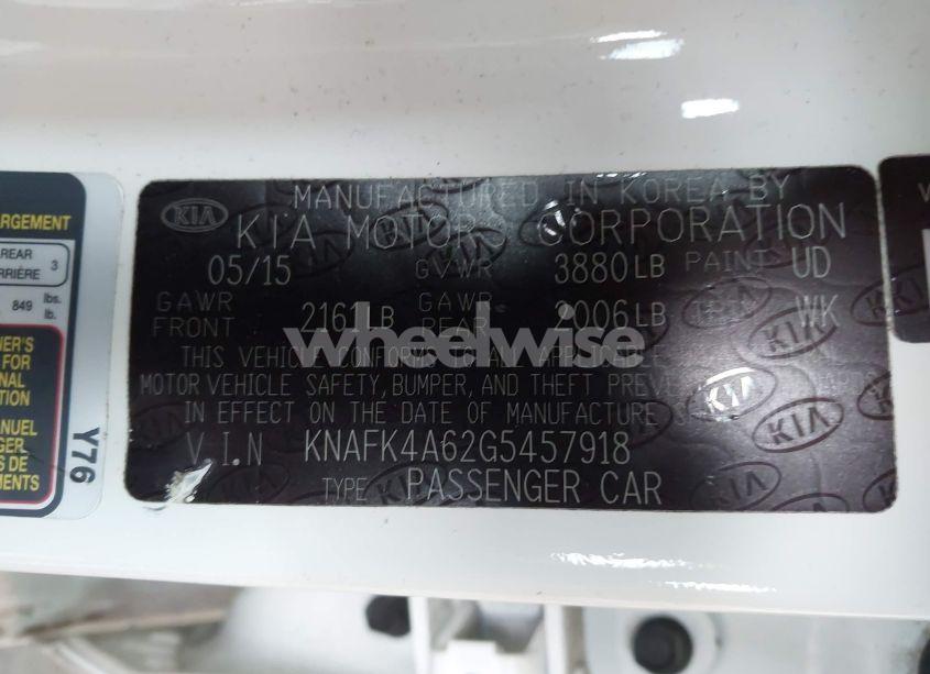 Photo 9 of 2016 Kia Forte LX (VIN KNAFK4A62G5457918)