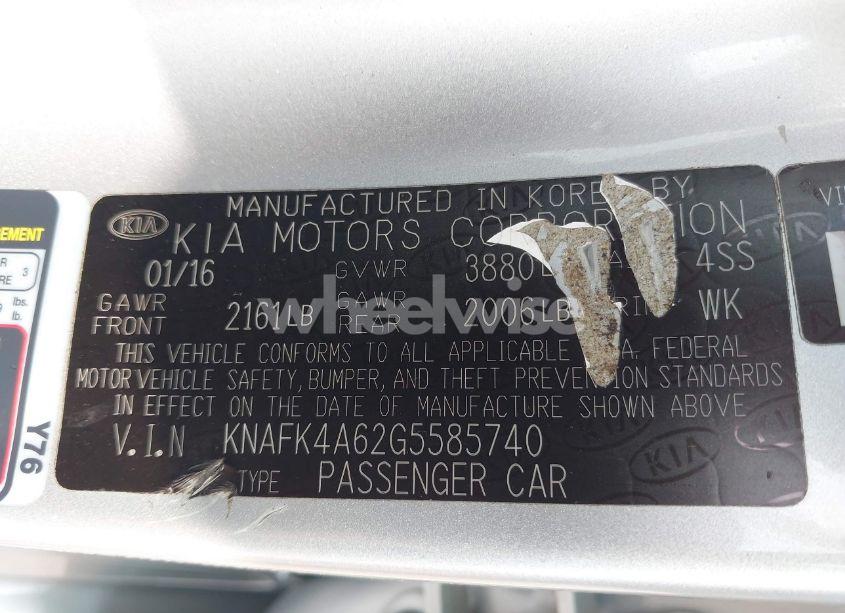 Photo 9 of 2016 Kia Forte LX (VIN KNAFK4A62G5585740)