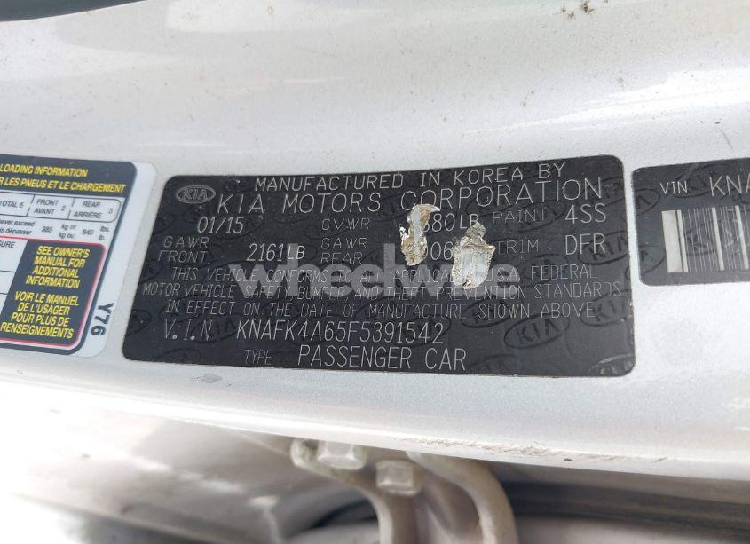 Photo 9 of 2015 Kia Forte LX (VIN KNAFK4A65F5391542)