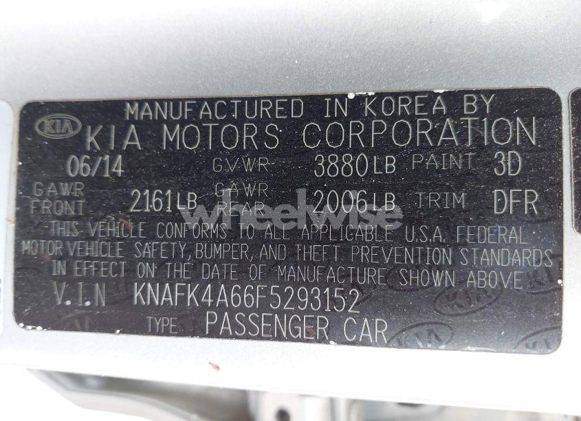 Photo 9 of 2015 Kia Forte LX (VIN KNAFK4A66F5293152)