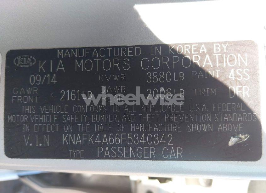 Photo 9 of 2015 Kia Forte LX (VIN KNAFK4A66F5340342)
