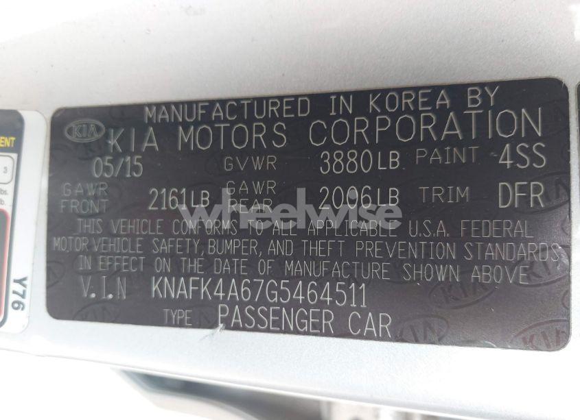 Photo 9 of 2016 Kia Forte LX (VIN KNAFK4A67G5464511)