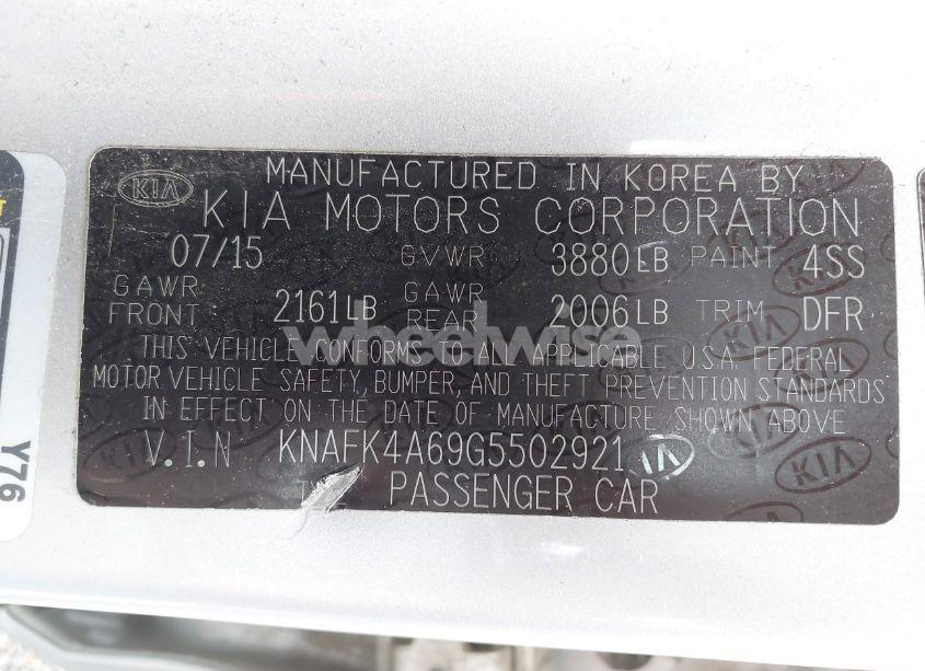 Photo 9 of 2016 Kia Forte LX (VIN KNAFK4A69G5502921)