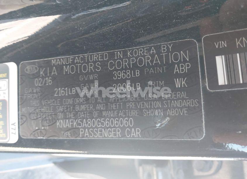 Photo 9 of 2016 Kia Forte LX (VIN KNAFK5A80G5606060)