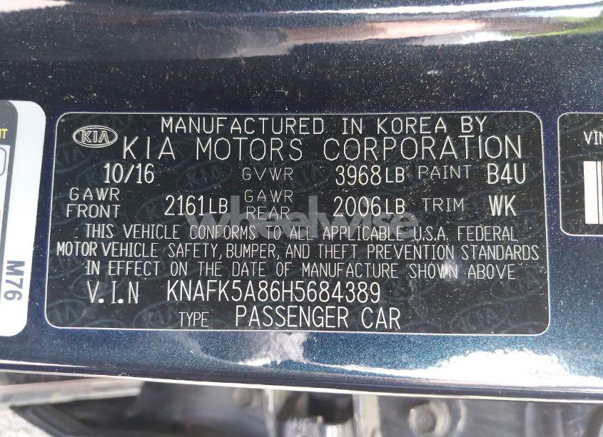 Photo 9 of 2017 Kia Forte LX (VIN KNAFK5A86H5684389)