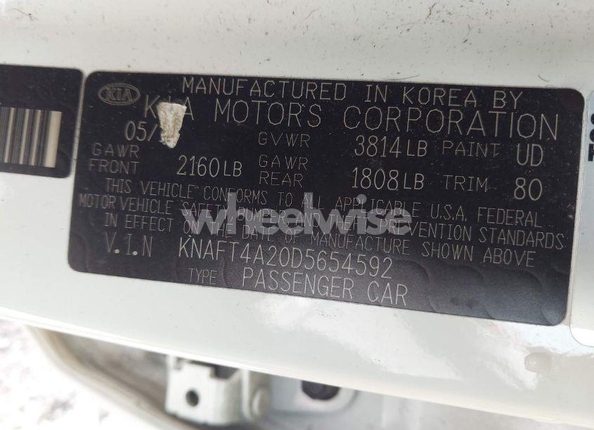 Photo 9 of 2013 Kia Forte LX (VIN KNAFT4A20D5654592)