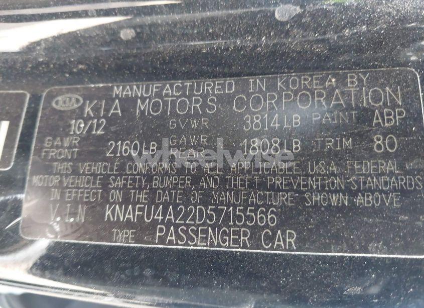 Photo 9 of 2013 Kia Forte EX (VIN KNAFU4A22D5715566)