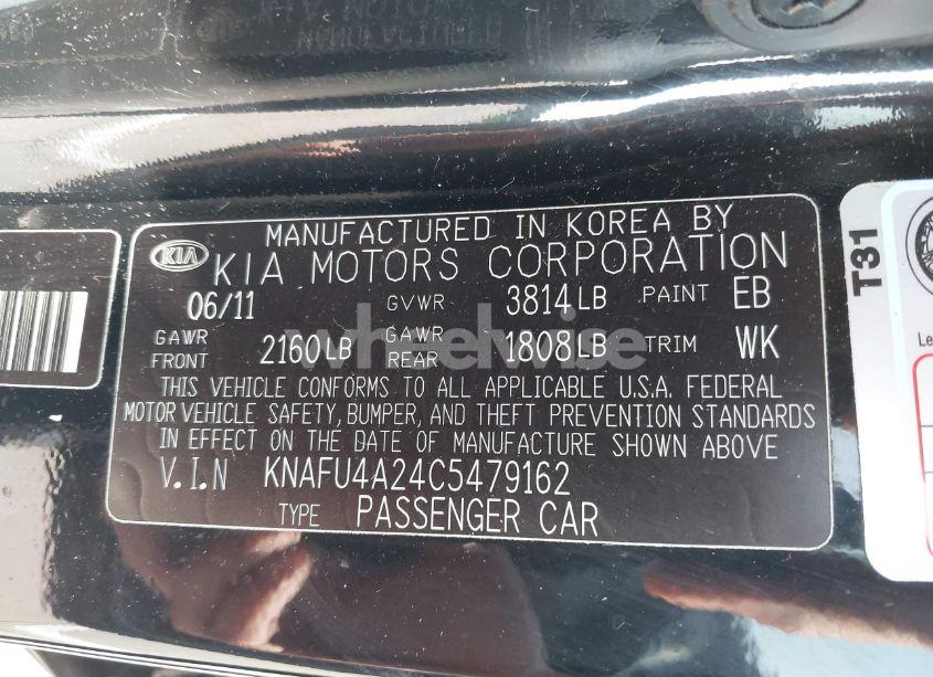 Photo 9 of 2012 Kia Forte EX (VIN KNAFU4A24C5479162)