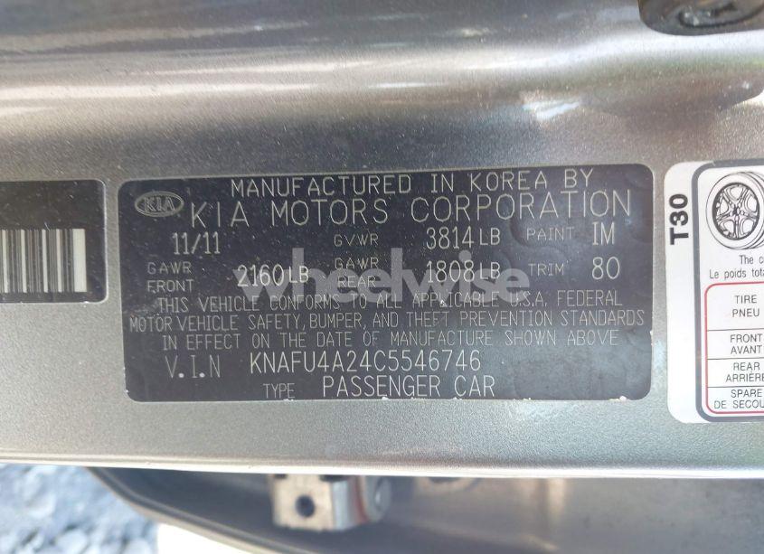 Photo 9 of 2012 Kia Forte EX (VIN KNAFU4A24C5546746)