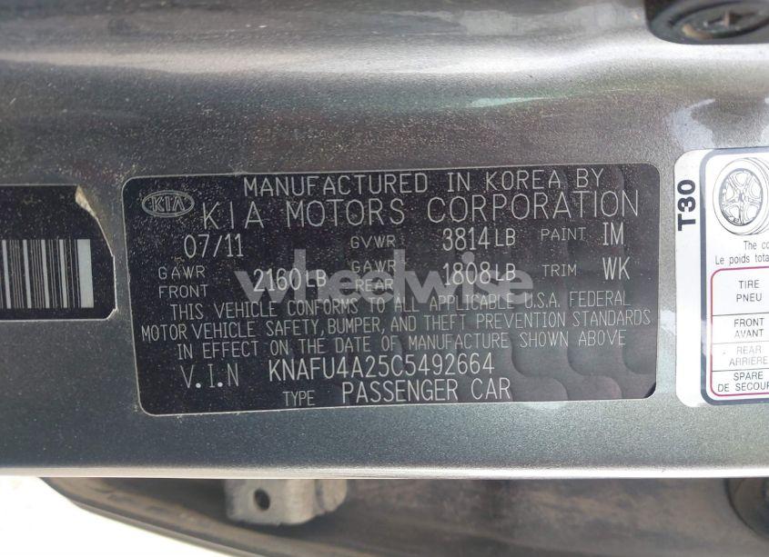 Photo 9 of 2012 Kia Forte EX (VIN KNAFU4A25C5492664)