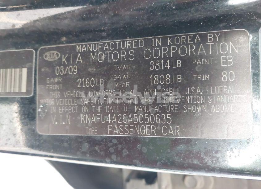 Photo 9 of 2010 Kia Forte EX (VIN KNAFU4A26A5050635)