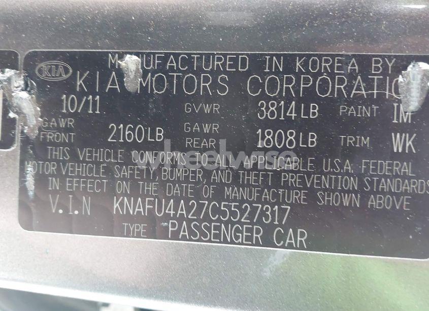 Photo 9 of 2012 Kia Forte EX (VIN KNAFU4A27C5527317)