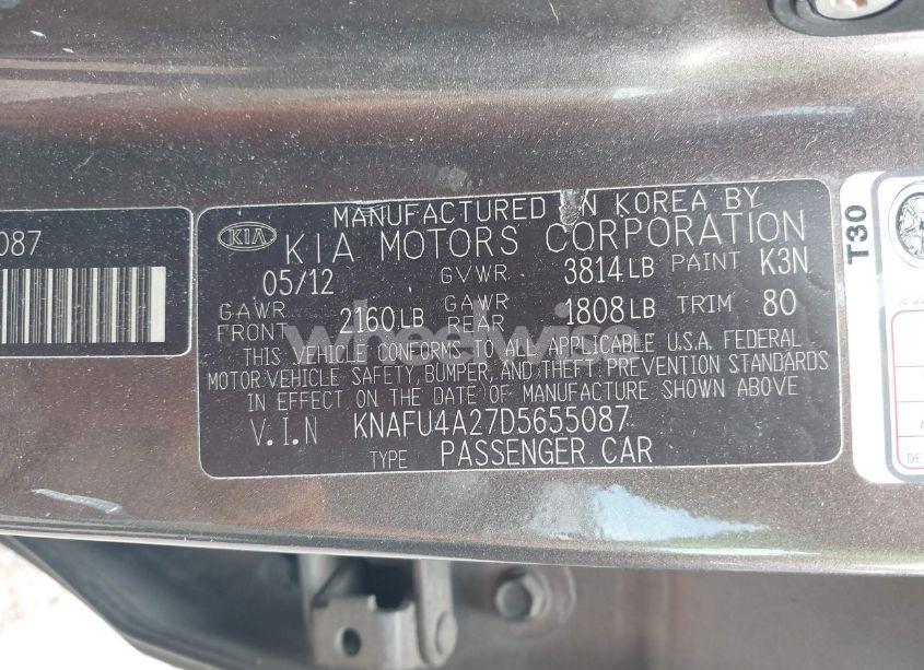 Photo 9 of 2013 Kia Forte EX (VIN KNAFU4A27D5655087)