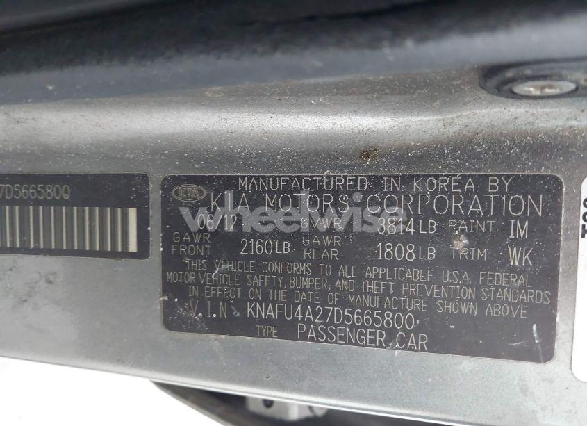 Photo 9 of 2013 Kia Forte EX (VIN KNAFU4A27D5665800)