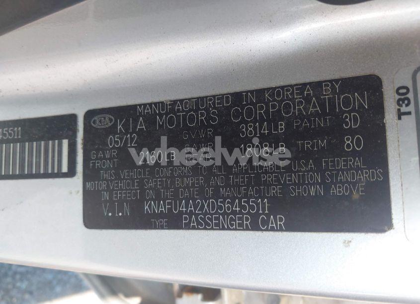 Photo 9 of 2013 Kia Forte EX (VIN KNAFU4A2XD5645511)