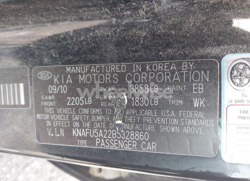 Photo 9 of 2011 Kia Forte EX (VIN KNAFU5A22B5328860)