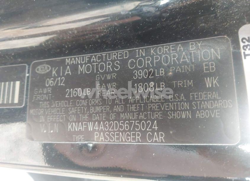 Photo 9 of 2013 Kia Forte SX (VIN KNAFW4A32D5675024)