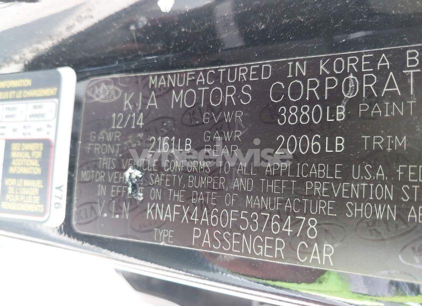 Photo 9 of 2015 Kia Forte LX (VIN KNAFX4A60F5376478)